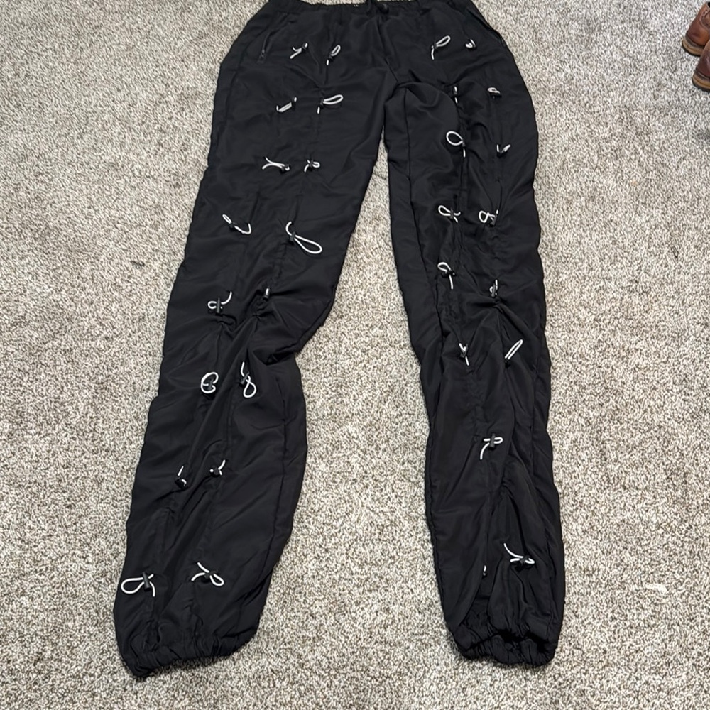 MNML Men's Bungee Cord Pants Size XXL In Black/White - Picture 2 of 8